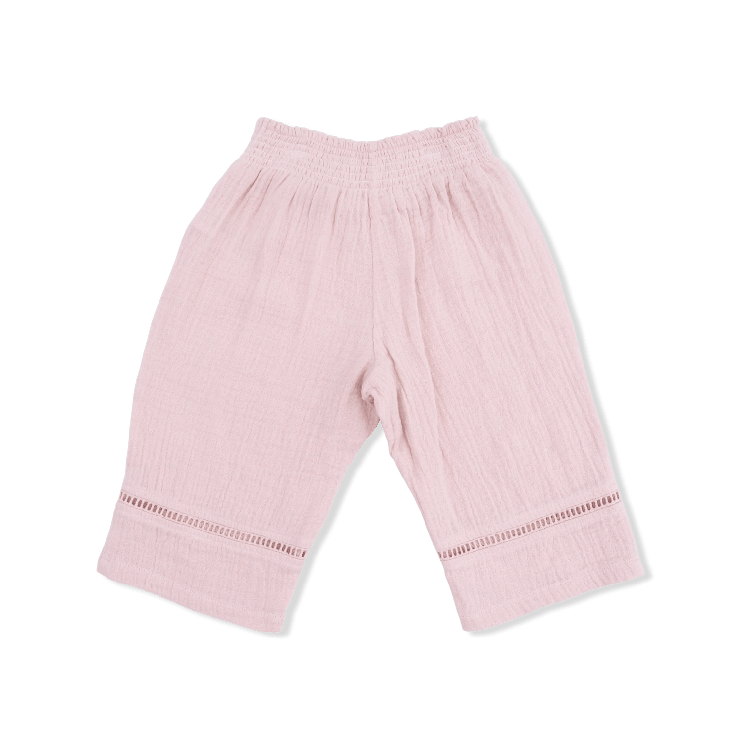 Angel Dear Solid Muslin Lotus - Smocked Waist Pants - 