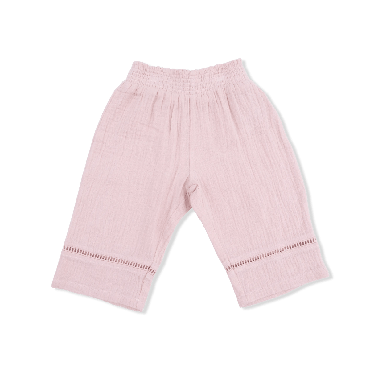 Angel Dear Solid Muslin Lotus - Smocked Waist Pants - 