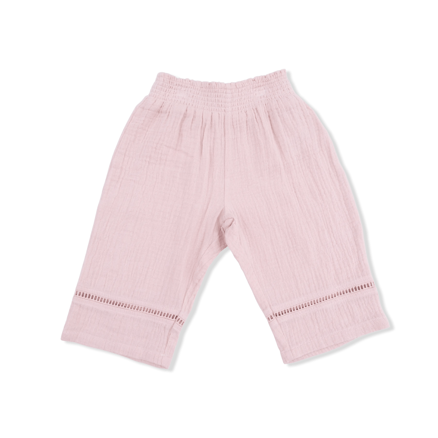 Angel Dear Solid Muslin Lotus - Smocked Waist Pants - 