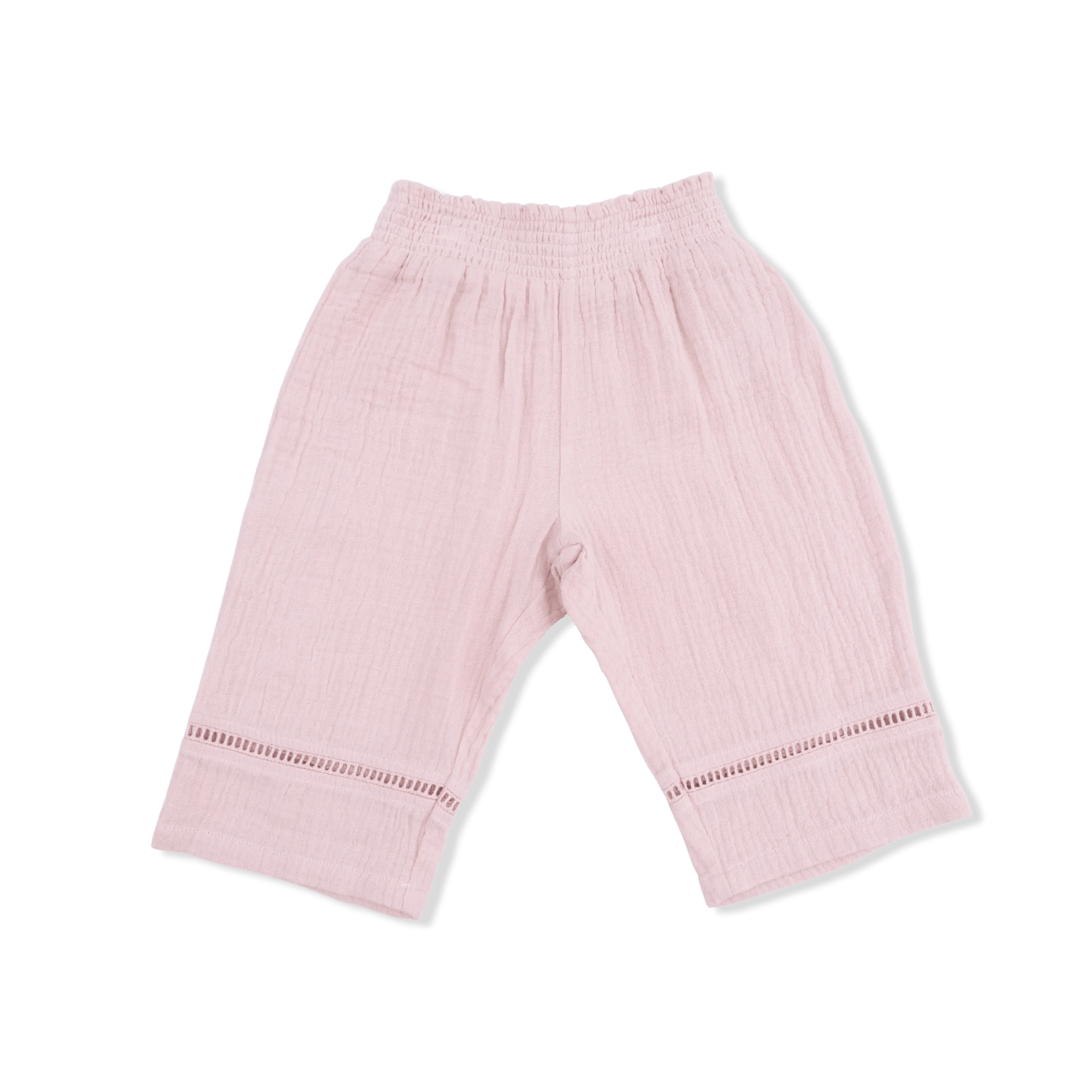 Angel Dear Solid Muslin Lotus - Smocked Waist Pants - 