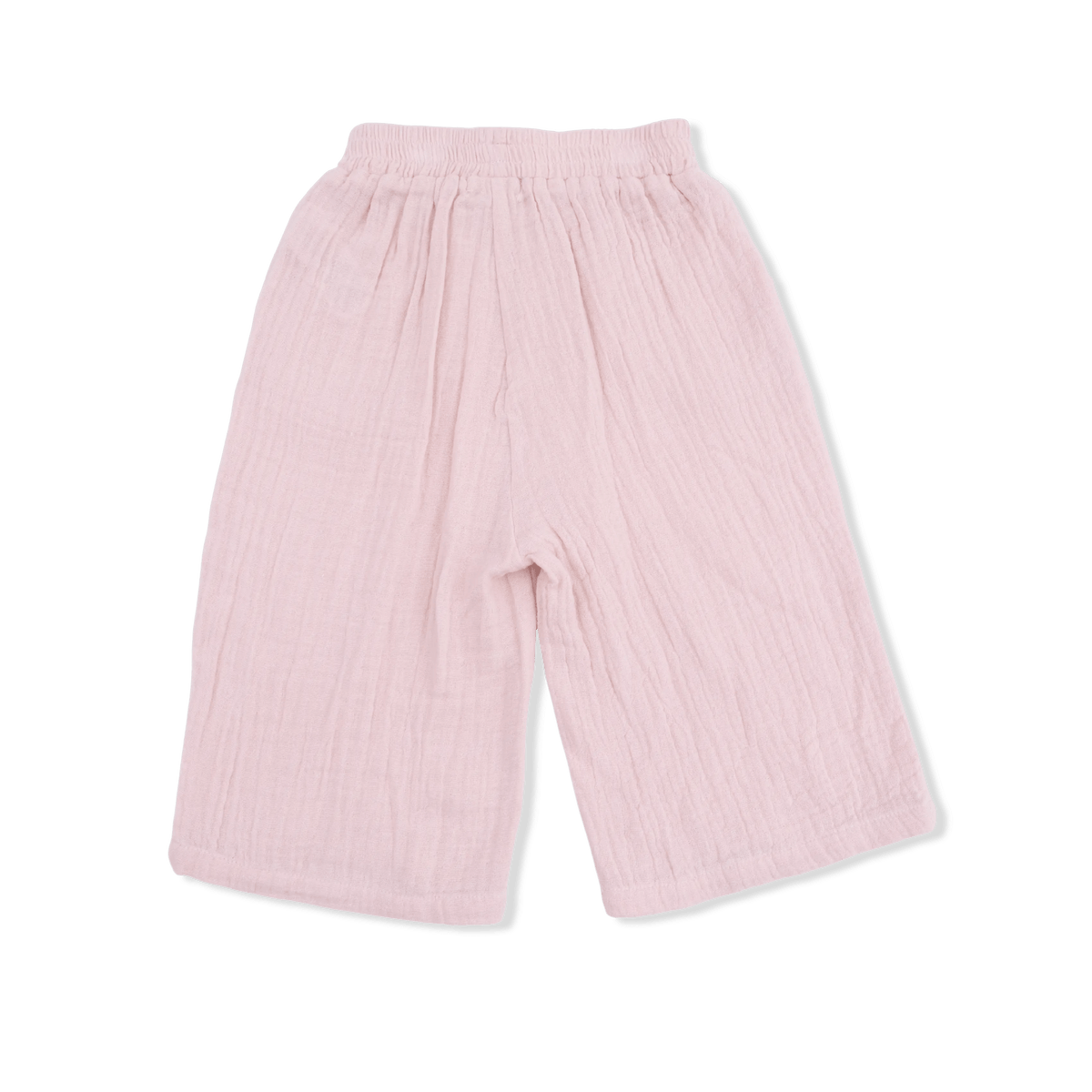 Angel Dear Solid Muslin Lotus - Wide Leg Pant with Ruffle Pocket - 