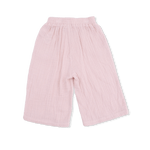 Angel Dear Solid Muslin Lotus - Wide Leg Pant with Ruffle Pocket - 