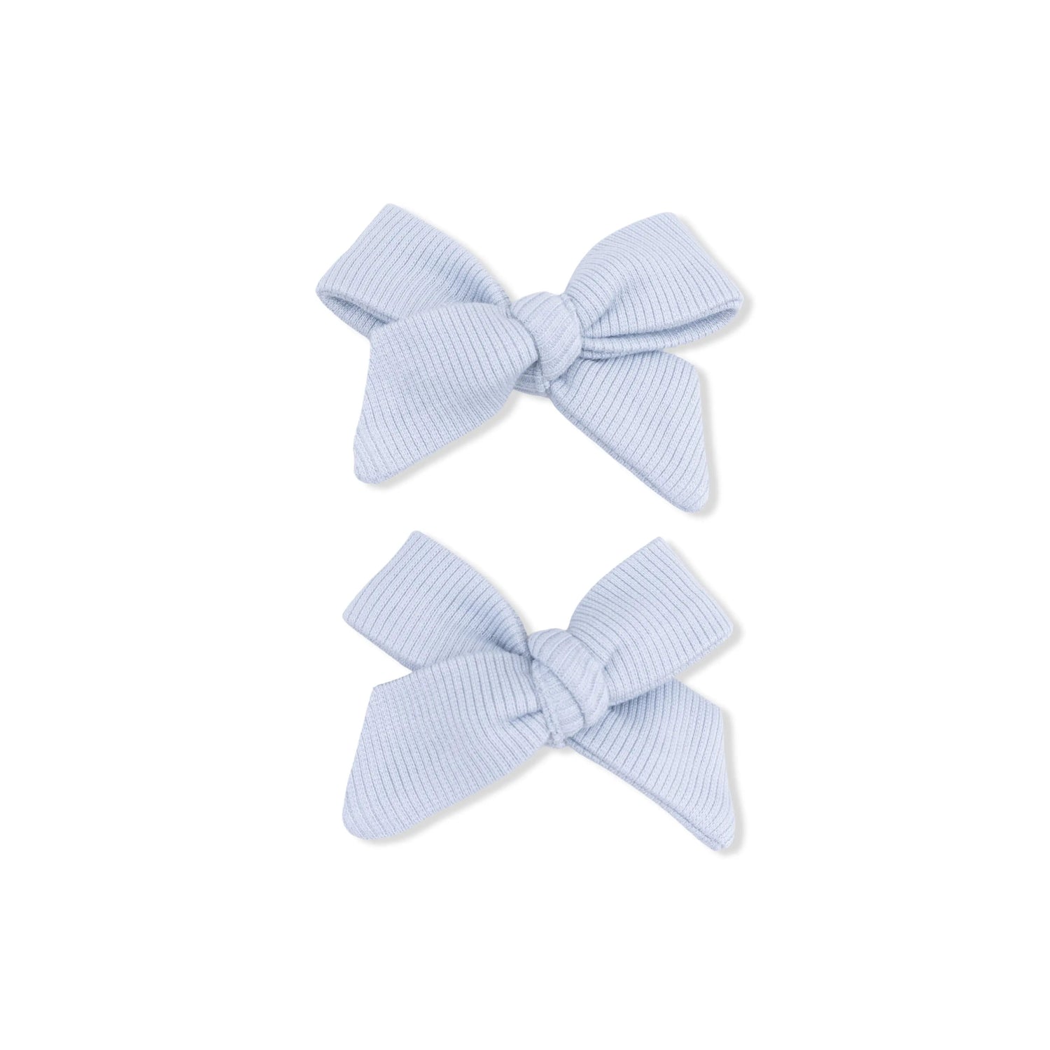 Angel Dear Solid Niagara Mist Rib - 2 Pack Bow Clips - 