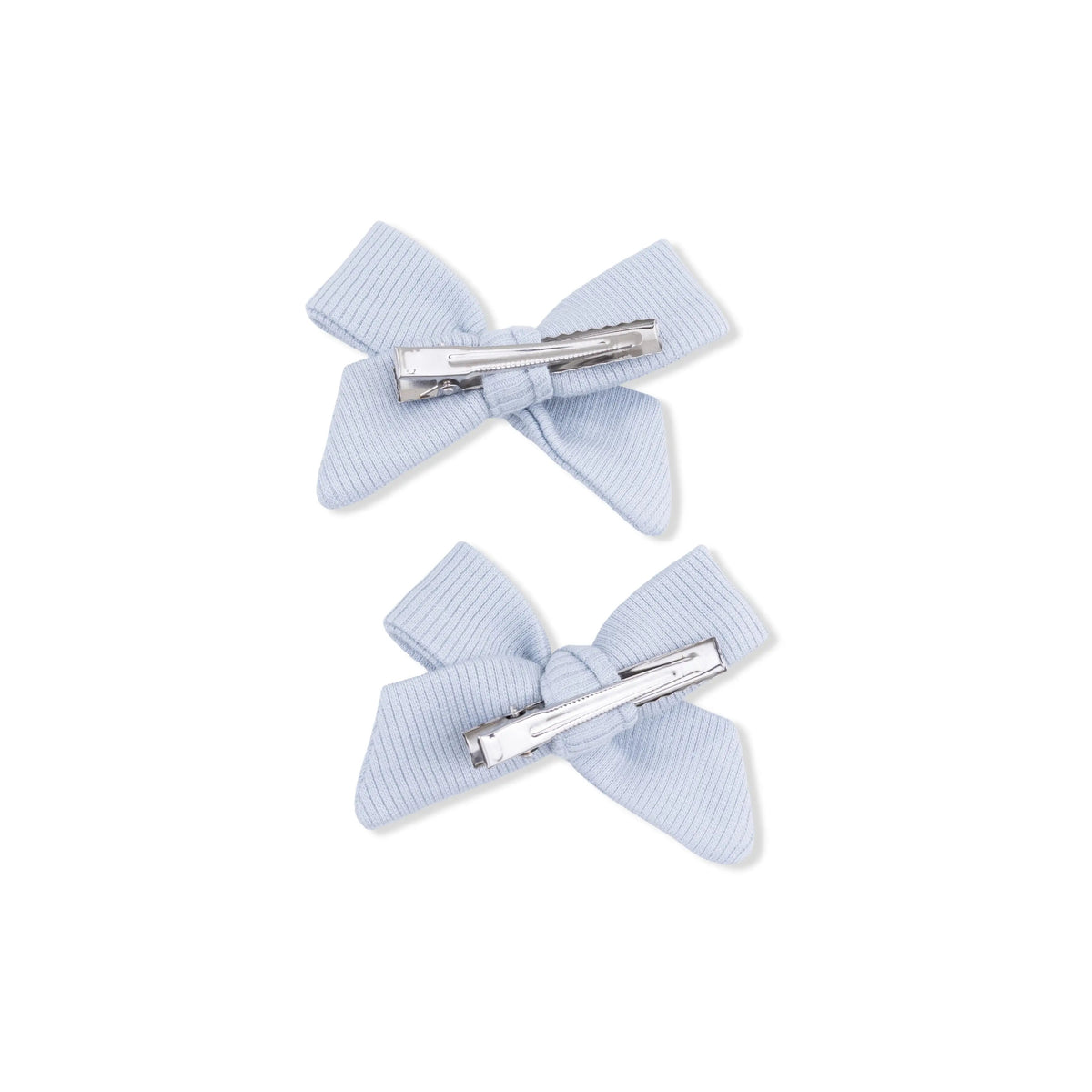Angel Dear Solid Niagara Mist Rib - 2 Pack Bow Clips - 