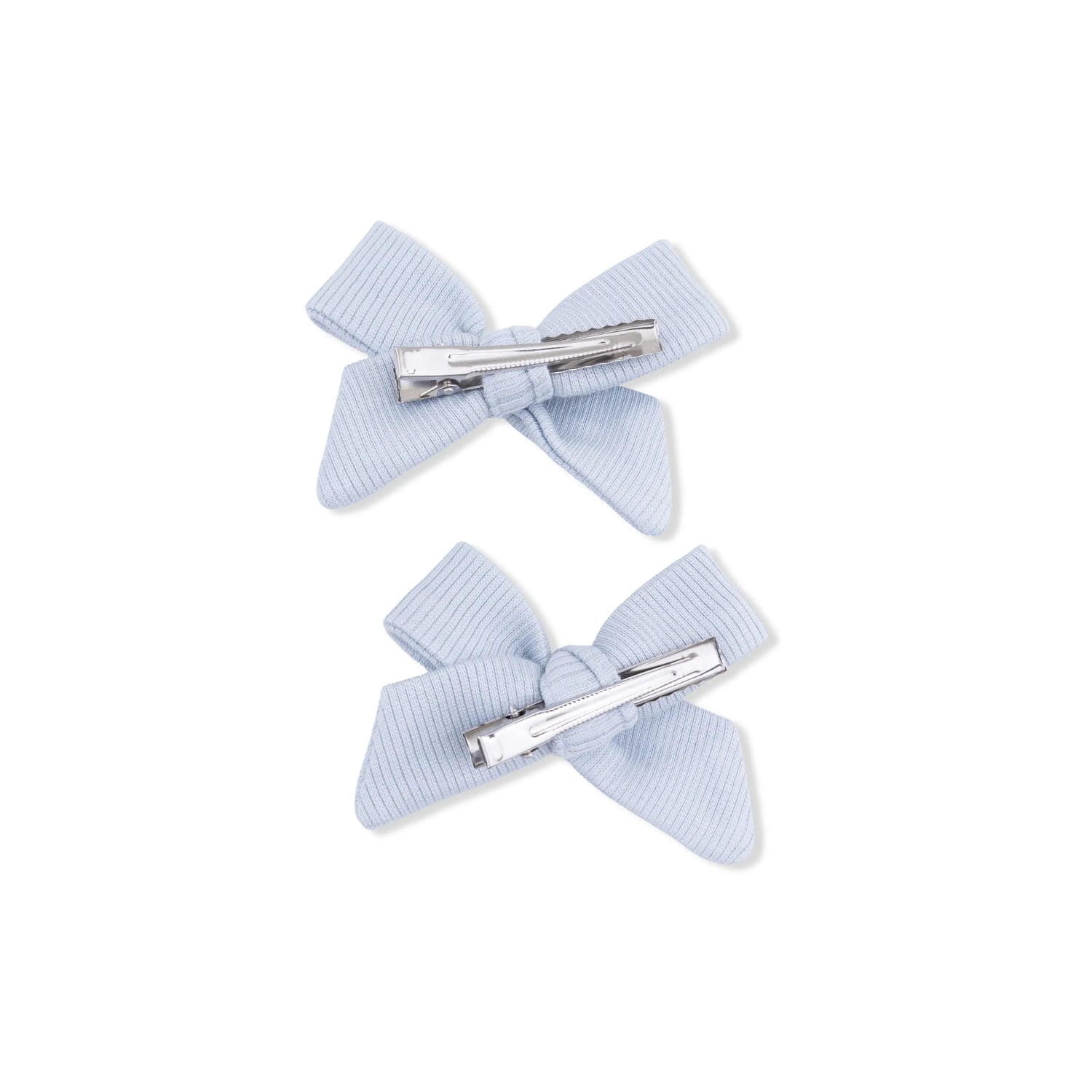 Angel Dear Solid Niagara Mist Rib - 2 Pack Bow Clips - 