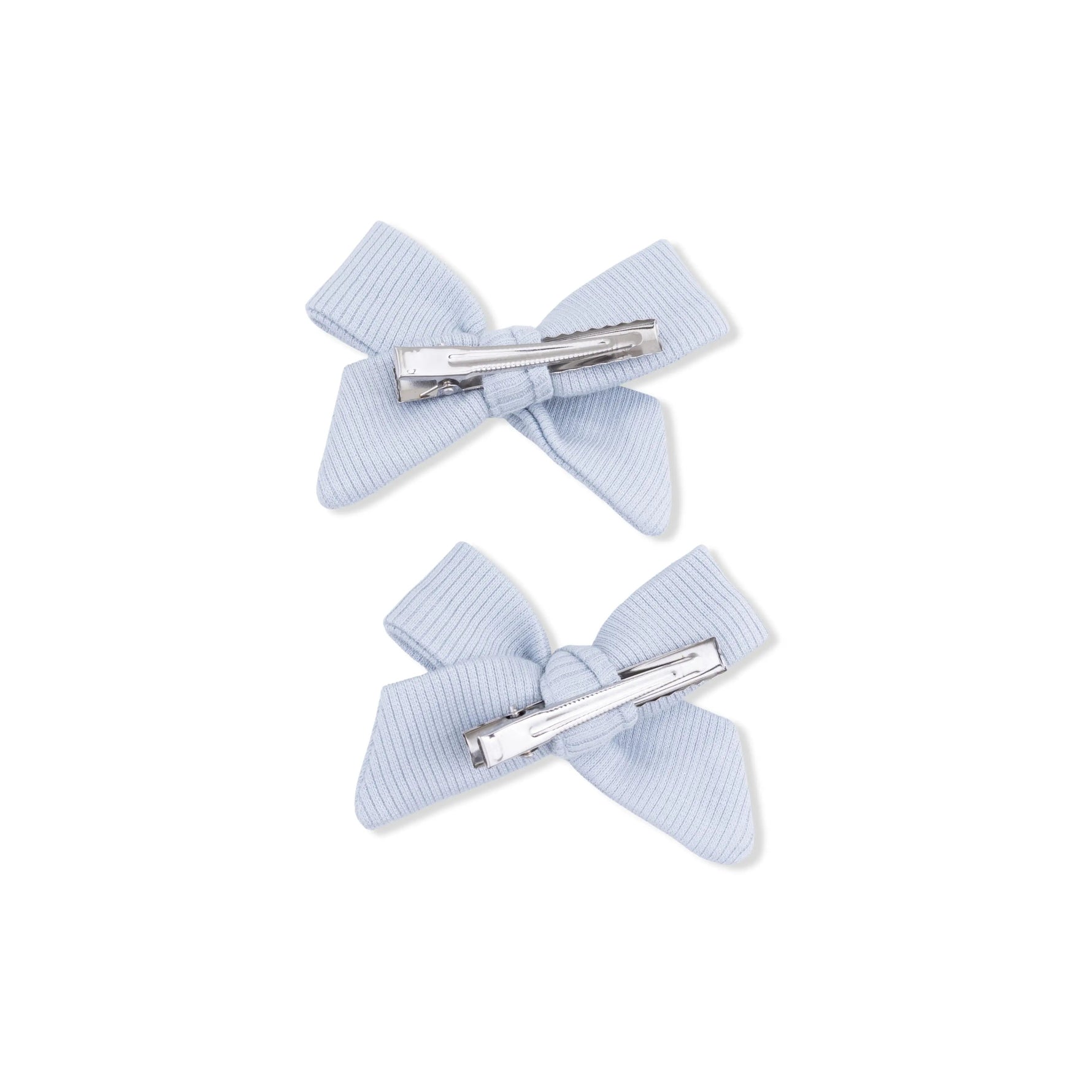 Angel Dear Solid Niagara Mist Rib - 2 Pack Bow Clips - 