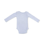 Angel Dear Solid Niagara Mist Rib - Long Sleeve Bodysuit - 