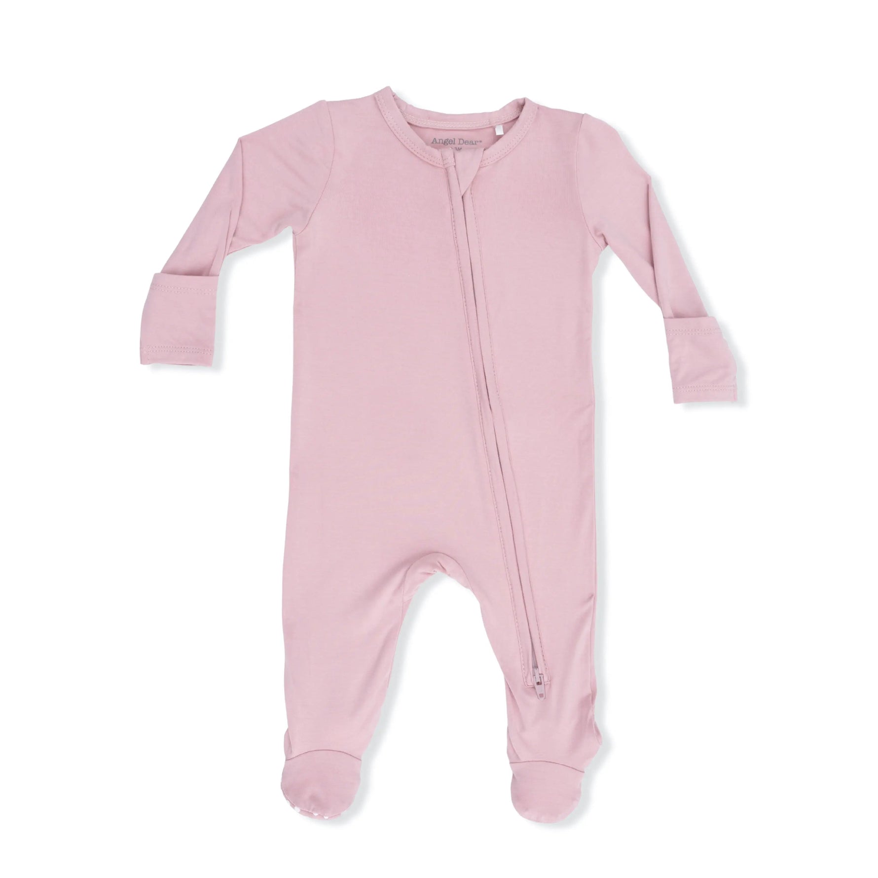 Angel Dear Solid Peachskin - 2 Way Zipper Footie - 