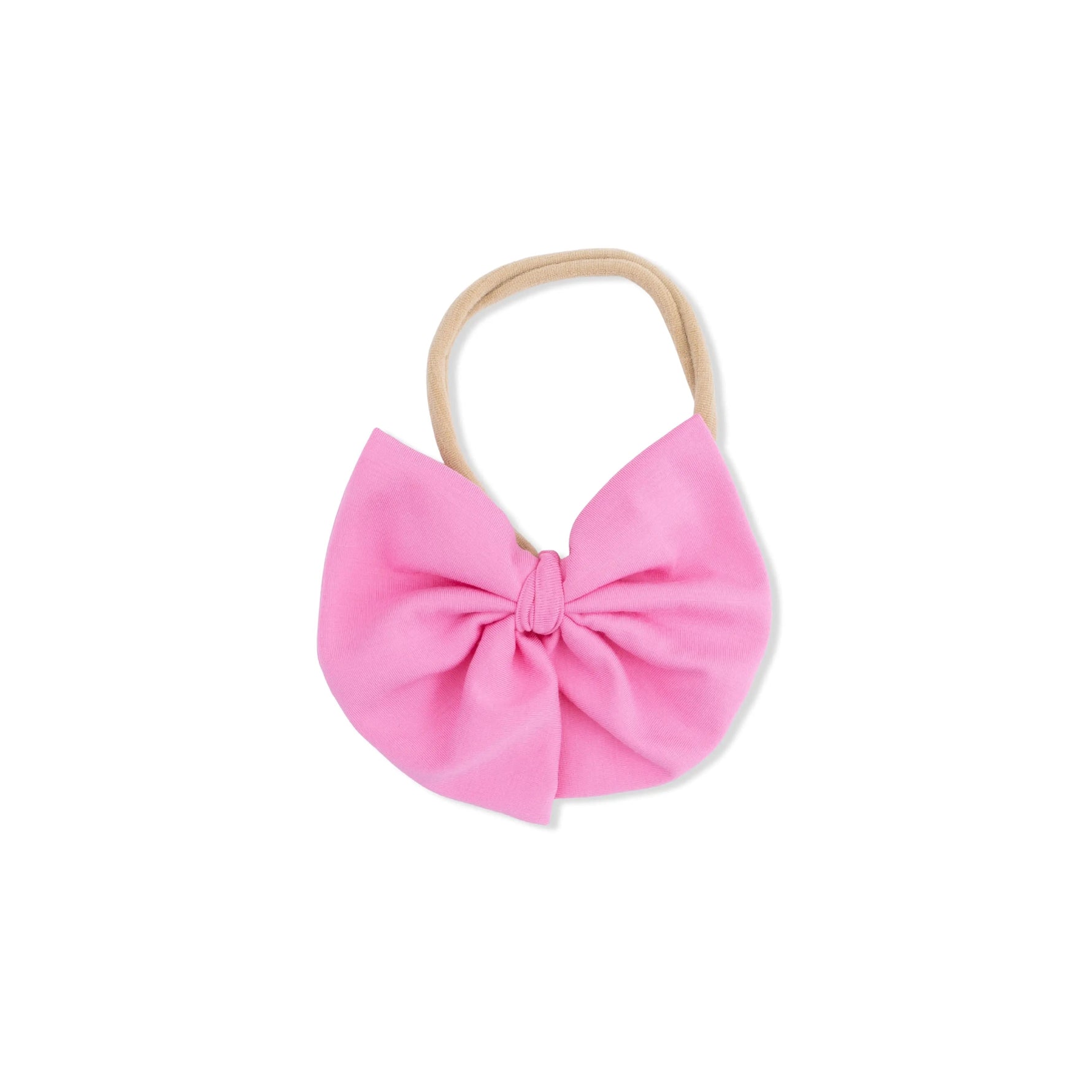 Angel Dear Solid Pink Drink - Bow on Headband - 