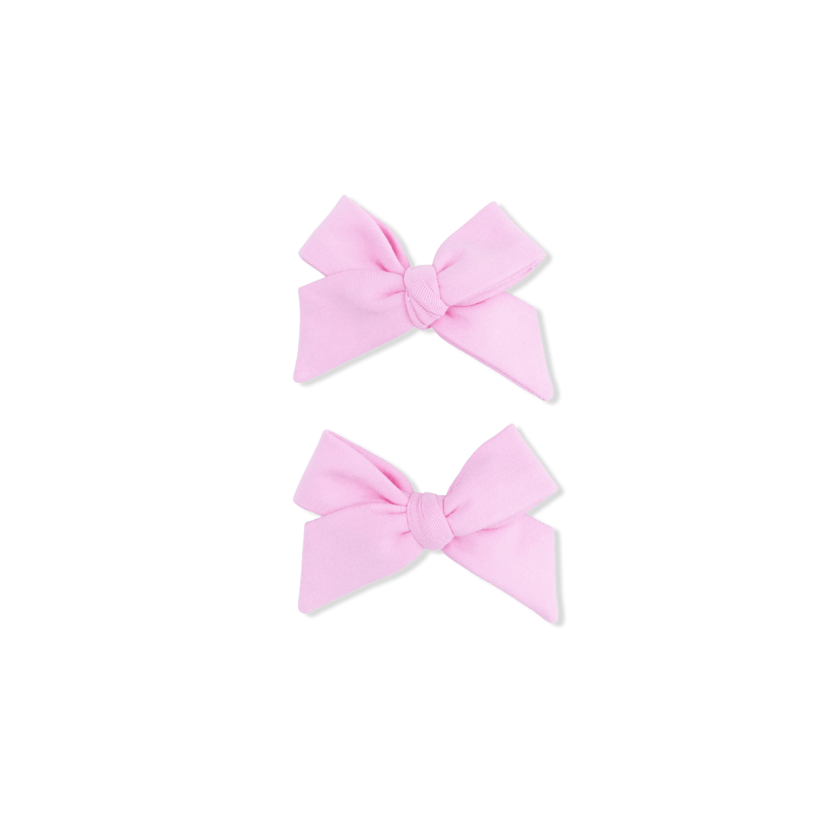 Angel Dear Solid Pink Frosting - 2 Pack Bow Clips - 