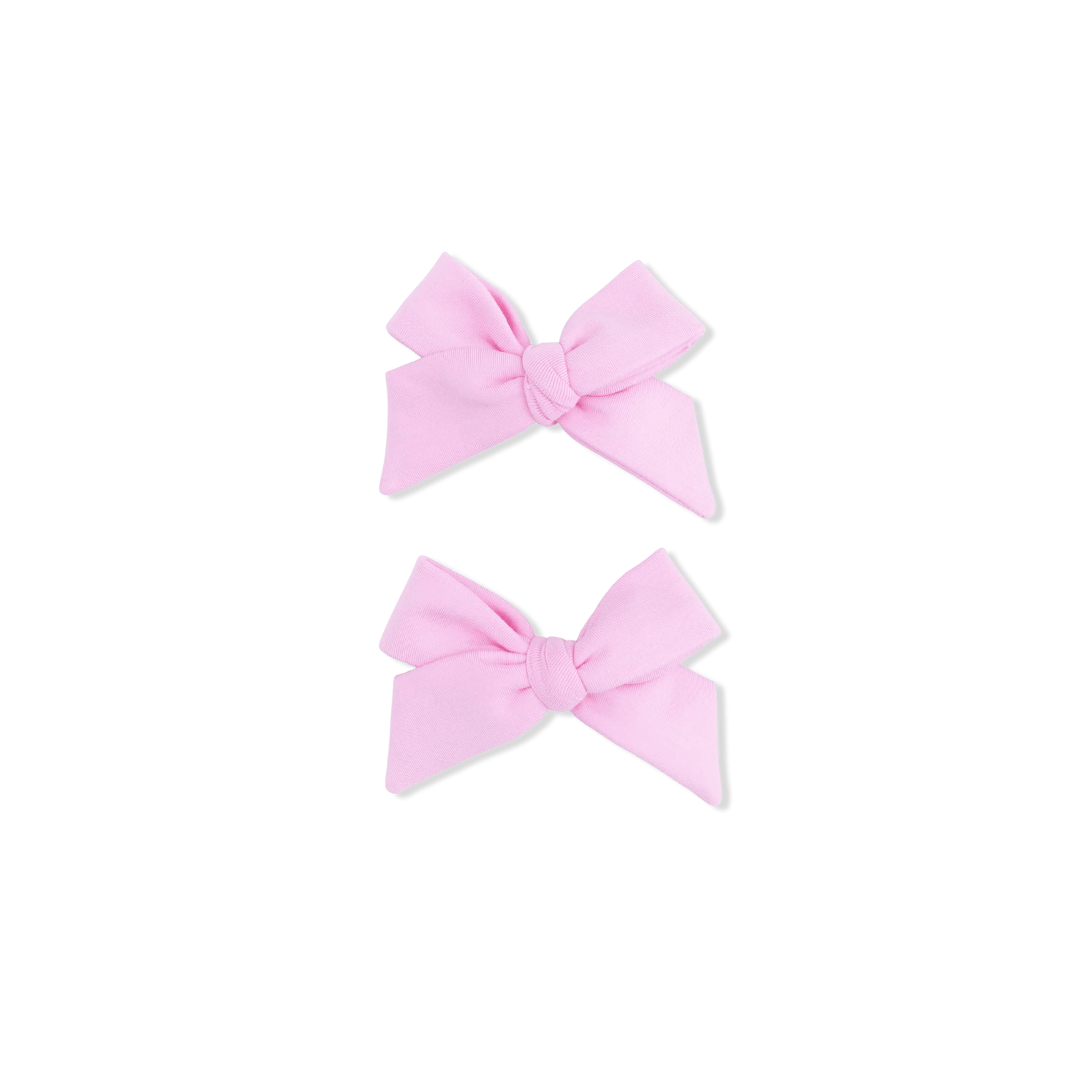 Angel Dear Solid Pink Frosting - 2 Pack Bow Clips - 