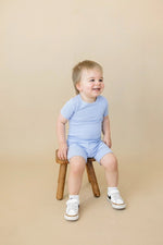 Little Joy Co. Solid Ribbed Bamboo Two Piece Pajamas For Toddlers - Everetts Place Boutique - 