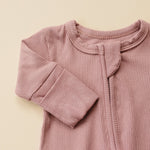 Little Joy Co. Solid Ribbed Bamboo Zippy Romper for Babies in Colors - Everetts Place Boutique - 