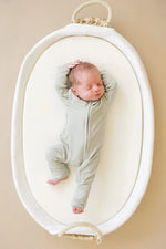 Little Joy Co. Solid Ribbed Bamboo Zippy Romper for Babies in Colors - Everetts Place Boutique - 
