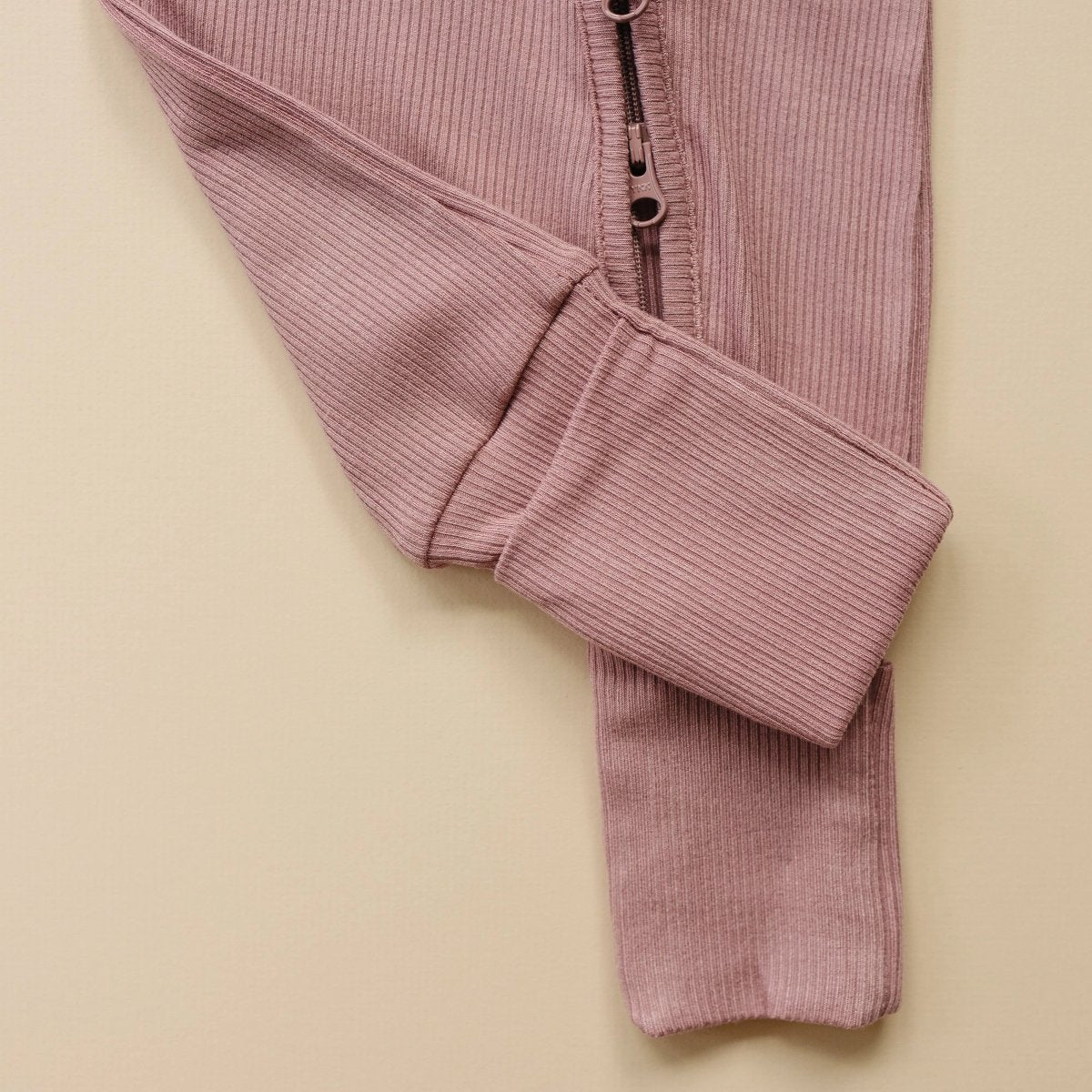 Little Joy Co. Solid Ribbed Bamboo Zippy Romper for Babies in Colors - Everetts Place Boutique - 