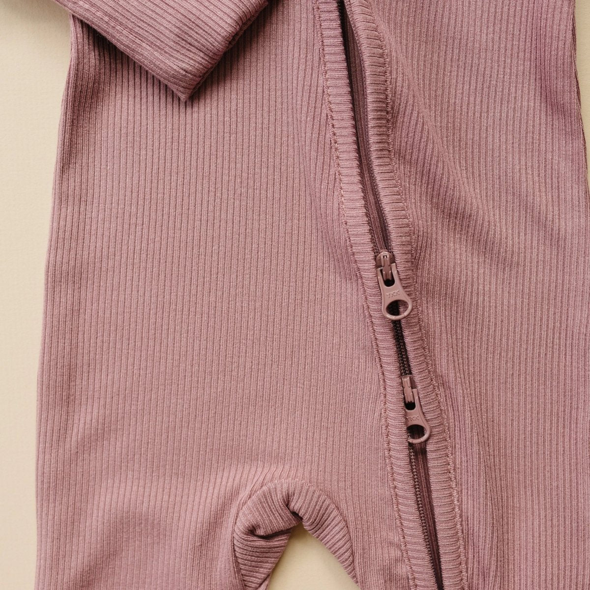 Little Joy Co. Solid Ribbed Bamboo Zippy Romper for Babies in Colors - Everetts Place Boutique - 