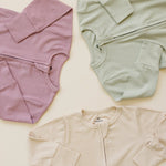 Little Joy Co. Solid Ribbed Bamboo Zippy Romper for Babies in Colors - Everetts Place Boutique - 