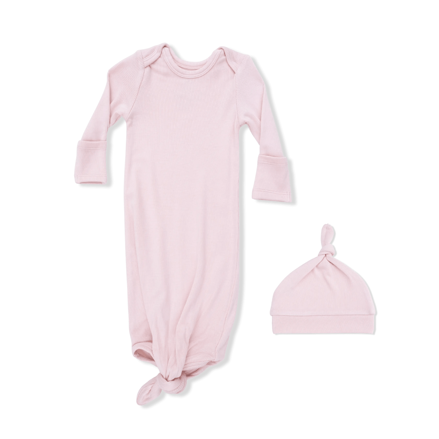 Angel Dear Solid Veiled Pink - Knotted Gown and Hat - 