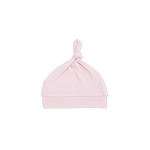 Solid Veiled Pink - Knotted Hat - White, Headgear, Knit cap, Pink, Beanie | Everetts Place