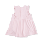 Angel Dear Solid Veiled Pink - Ruffle Bodysuit Dress - 