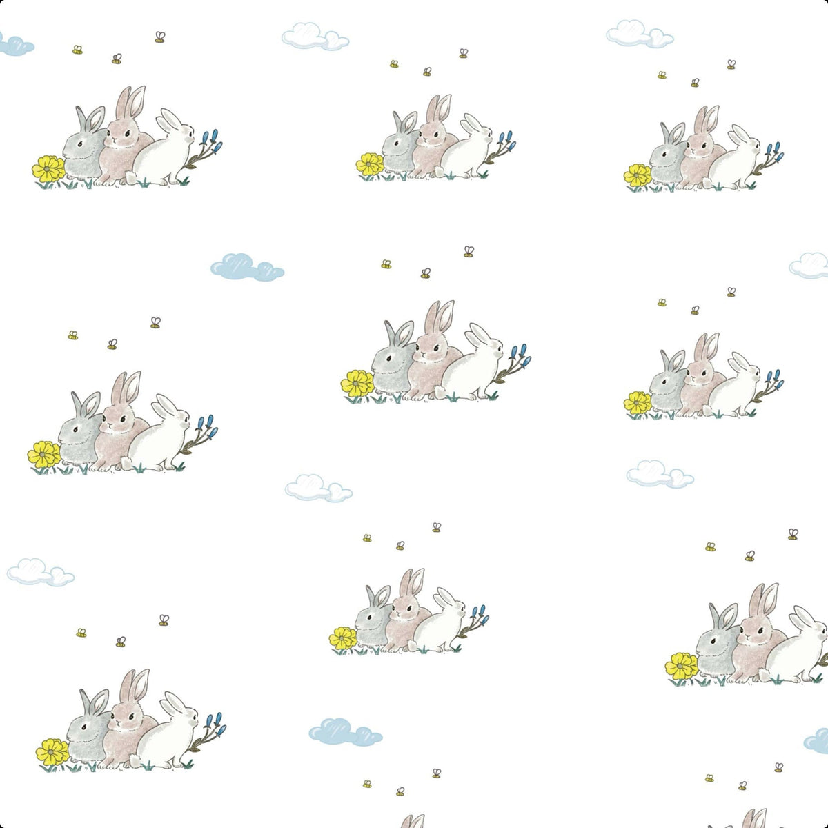 LollyBanks Somebunny Loves You Swaddle BlanketEveretts Place