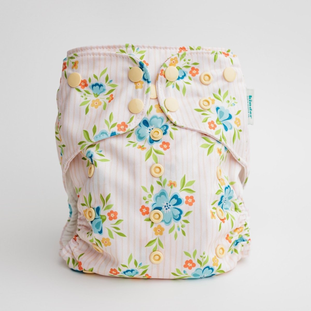 Floral: Essentials Pocket Cloth Diaper with Athletic Wicking Jersey, Grows with your Baby - Everetts Place Boutique -