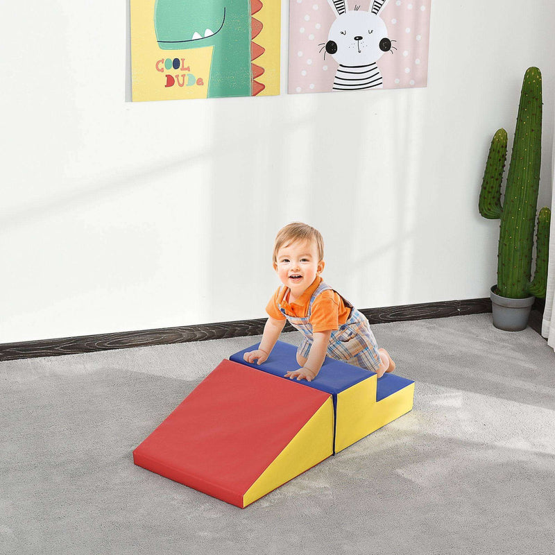 Soozier 2 Piece Climb and Crawl Activity Play Set Soft Secure Foam - Everetts Place: Online Boutique - Home & Garden