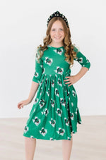 Mila & Rose ® Southlake Carroll Dragons 3/4 Sleeve Pocket Twirl Dress - 
