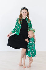 Mila & Rose ® Southlake Carroll Dragons 3/4 Sleeve Pocket Twirl Dress - 