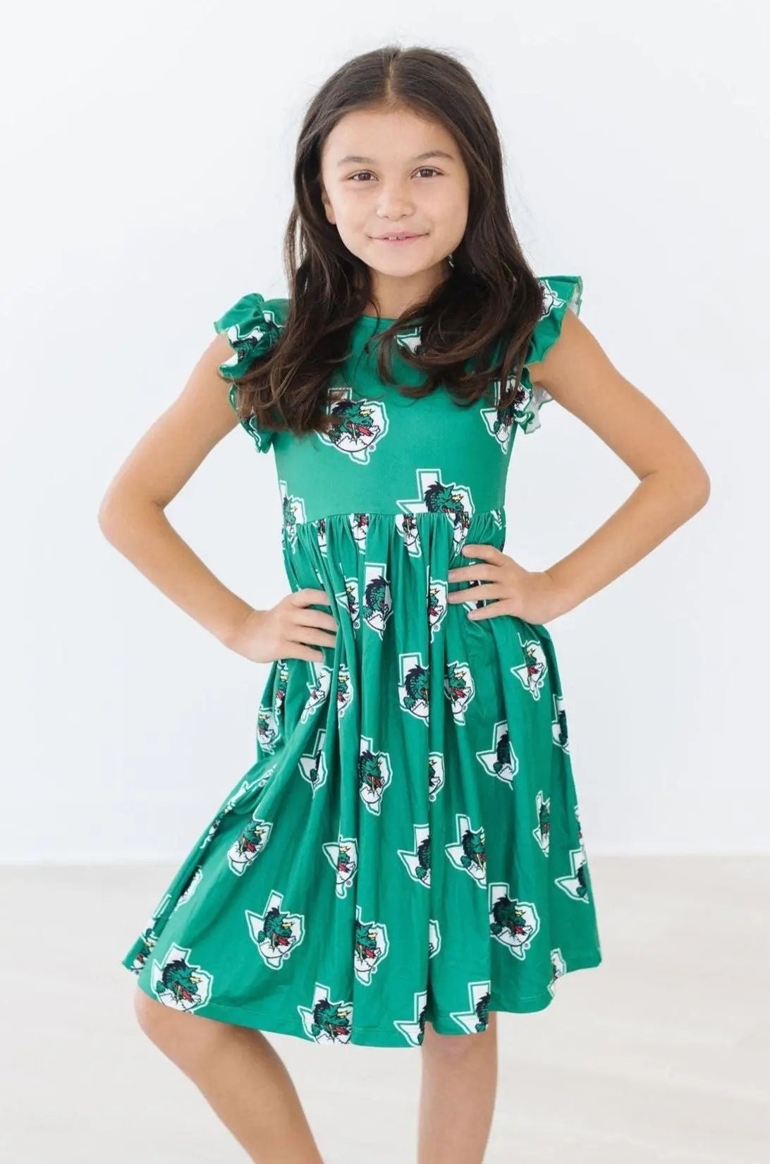 Mila & Rose ® Southlake Carroll Dragons Flutter Twirl Dress - 
