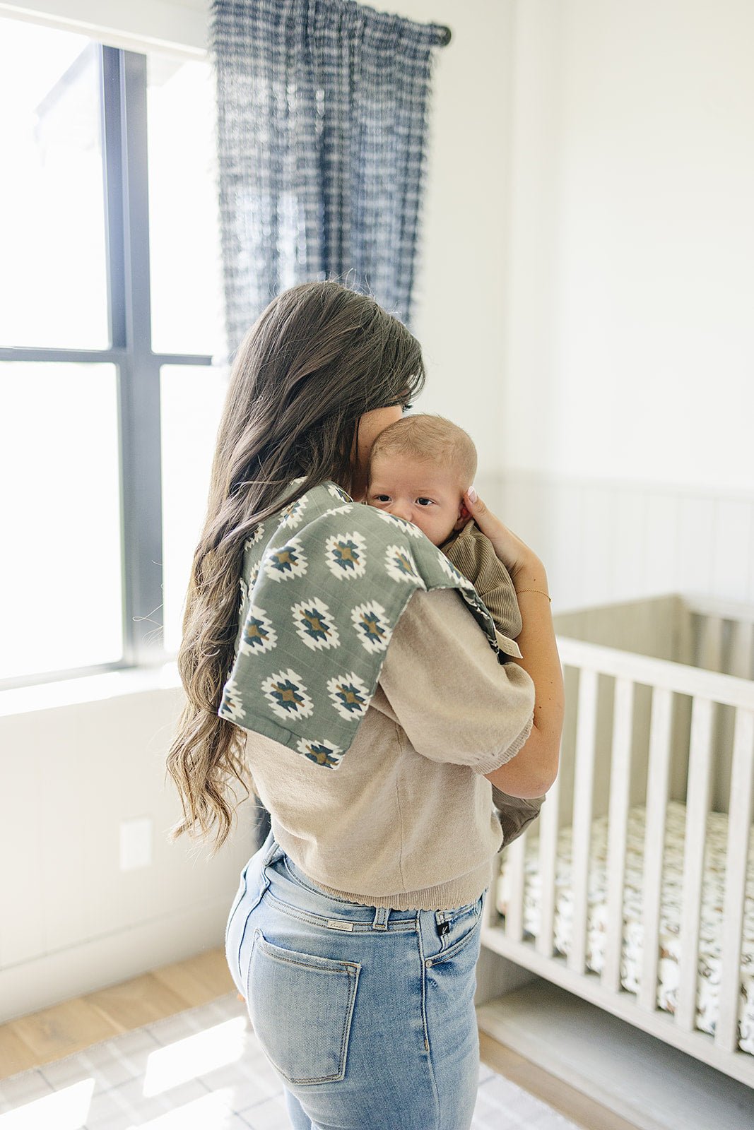 Mebie Baby Southwest Aztec Muslin Burp Cloth - 