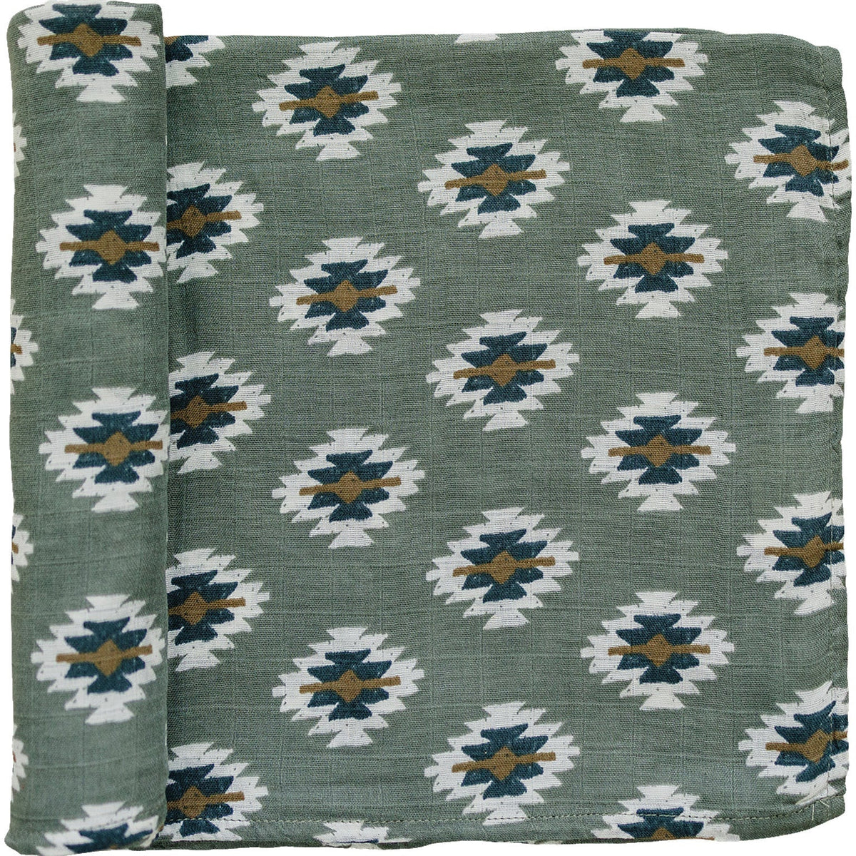 Mebie Baby Southwest Aztec Muslin Swaddle Blanket One Hundred Percent Cotton - 