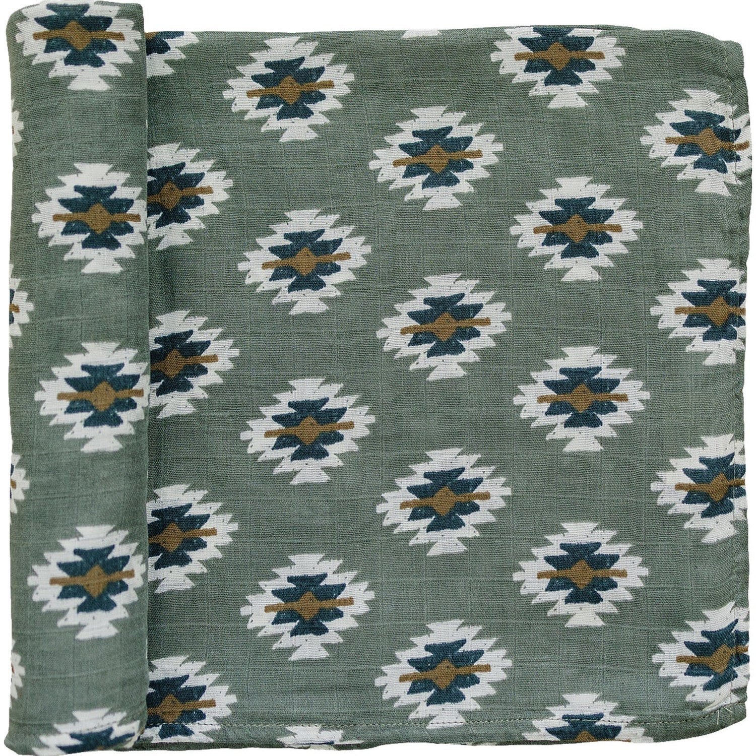 Mebie Baby Southwest Aztec Muslin Swaddle Blanket One Hundred Percent Cotton - 