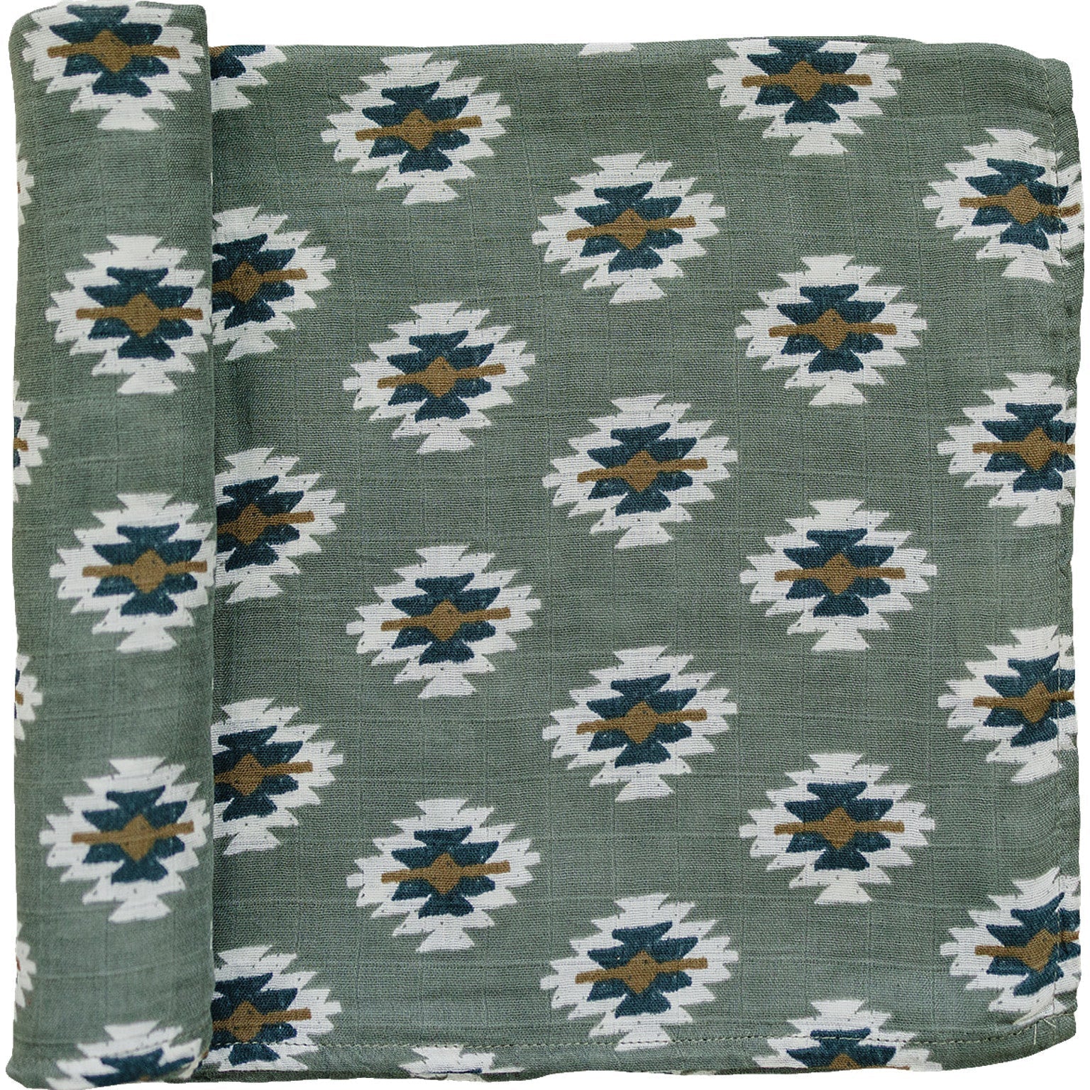 Mebie Baby Southwest Aztec Muslin Swaddle Blanket One Hundred Percent Cotton - 