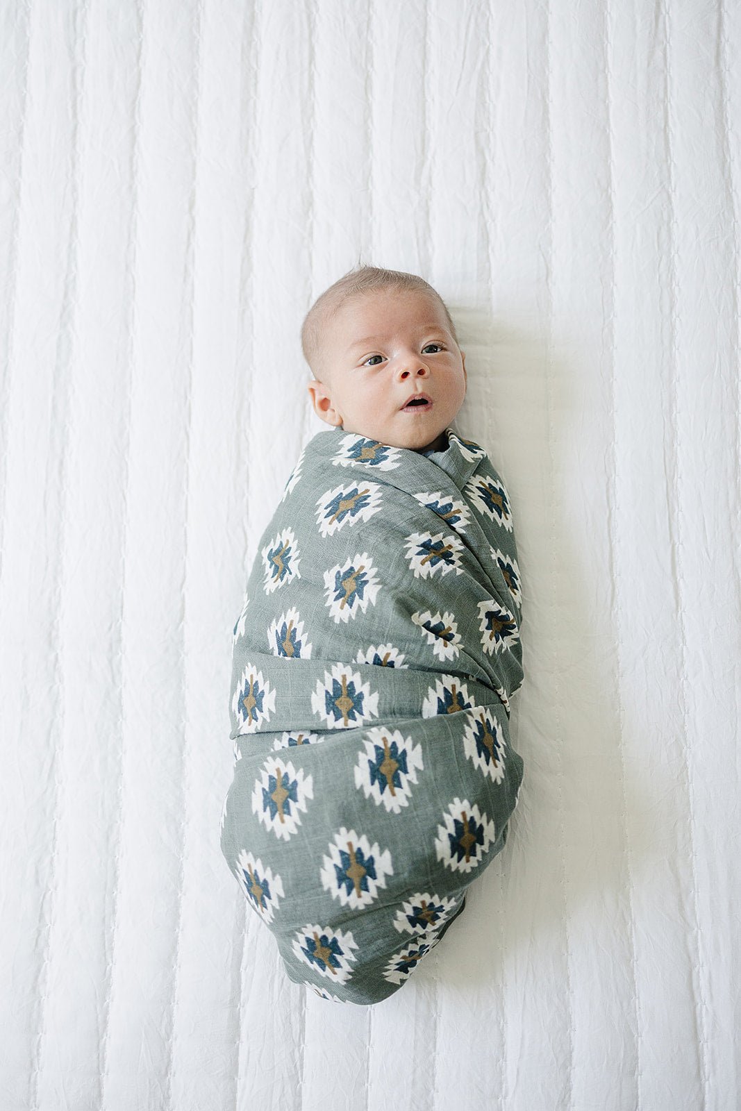 Mebie Baby Southwest Aztec Muslin Swaddle Blanket One Hundred Percent Cotton - 