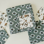Mebie Baby Southwest Aztec + Outlaw Cowboy Muslin Quilt - 