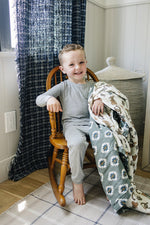 Mebie Baby Southwest Aztec + Outlaw Cowboy Muslin Quilt - 