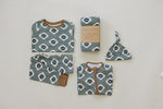 Mebie Baby Southwest Aztec Ribbed Bamboo Cozy Set for Kids Green - 