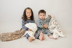 Mebie Baby Southwest Aztec Ribbed Bamboo Cozy Set for Kids Green - 