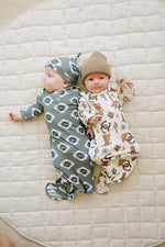 Mebie Baby Southwest Aztec Ribbed Bamboo Knot Gown - 