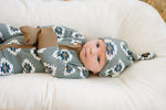 Mebie Baby Southwest Aztec Ribbed Bamboo Zipper - 
