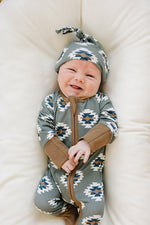 Mebie Baby Southwest Aztec Ribbed Bamboo Zipper - 