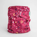 Kinder Cloth Diaper Co. Space and Sky: Essentials Pocket Cloth Diaper with Athletic Wicking Jersey, Grows with your Baby -
