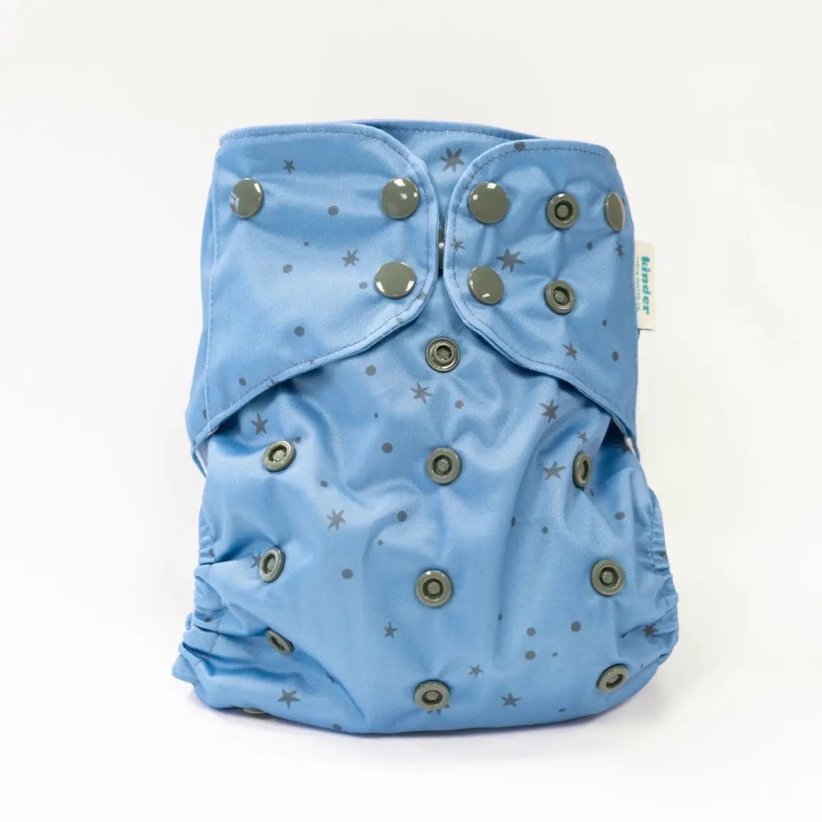 Kinder Cloth Diaper Co. Space and Sky: Essentials Pocket Cloth Diaper with Athletic Wicking Jersey, Grows with your Baby -