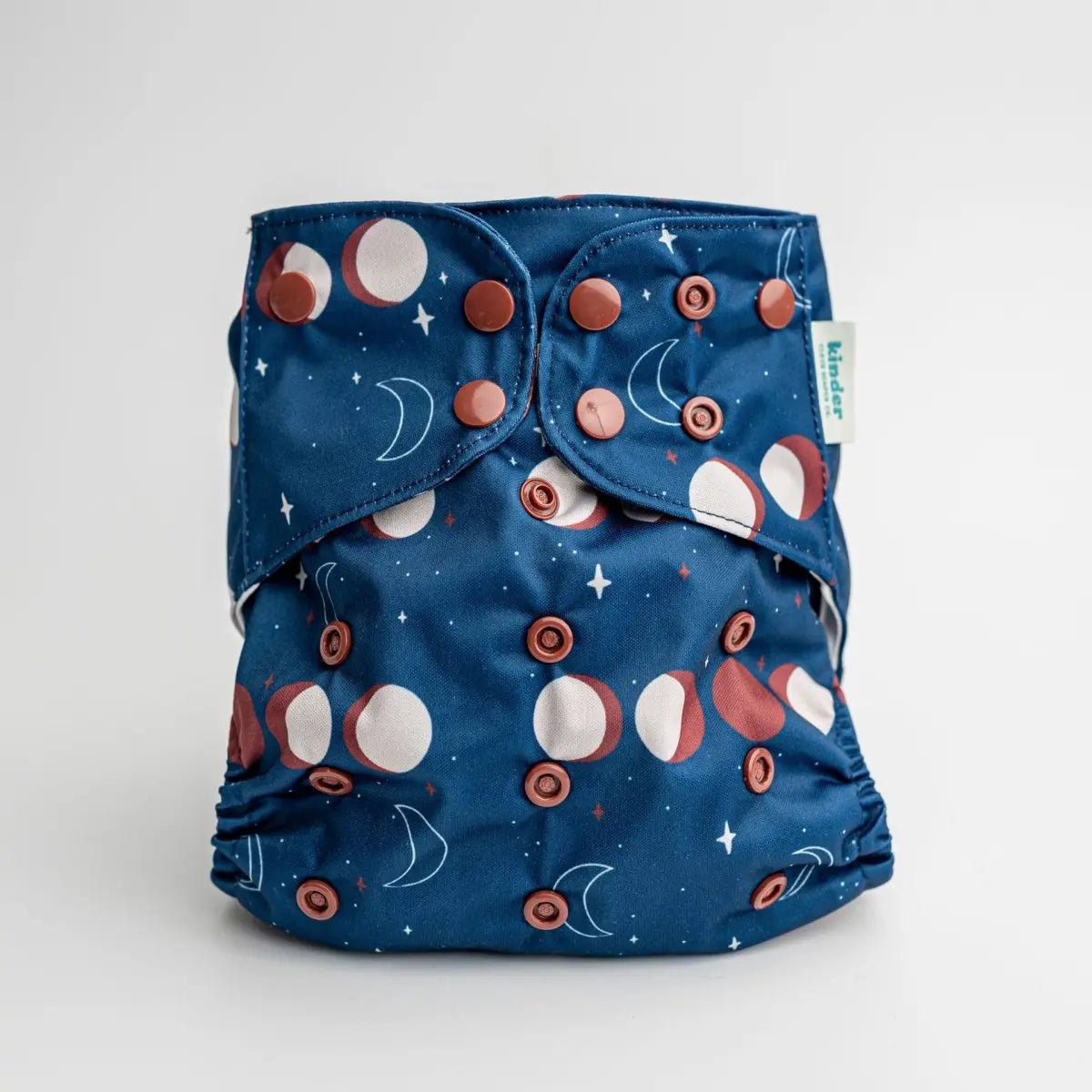 Kinder Cloth Diaper Co. Space and Sky: Essentials Pocket Cloth Diaper with Athletic Wicking Jersey, Grows with your Baby -