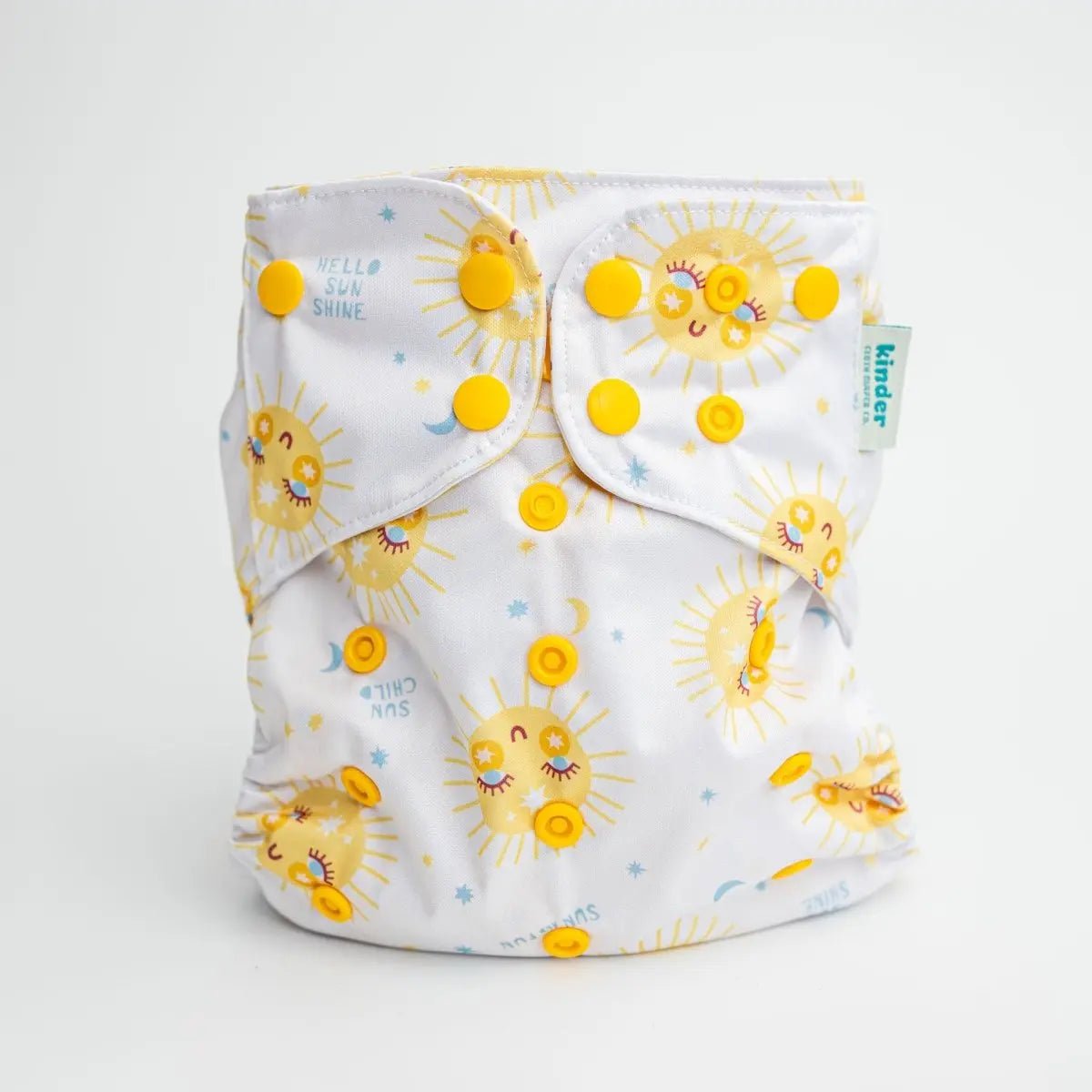 Kinder Cloth Diaper Co. Space and Sky: Essentials Pocket Cloth Diaper with Athletic Wicking Jersey, Grows with your Baby -