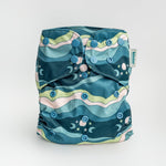 Kinder Cloth Diaper Co. Animals and Insects: Essentials Pocket Cloth Diaper with Athletic Wicking Jersey,