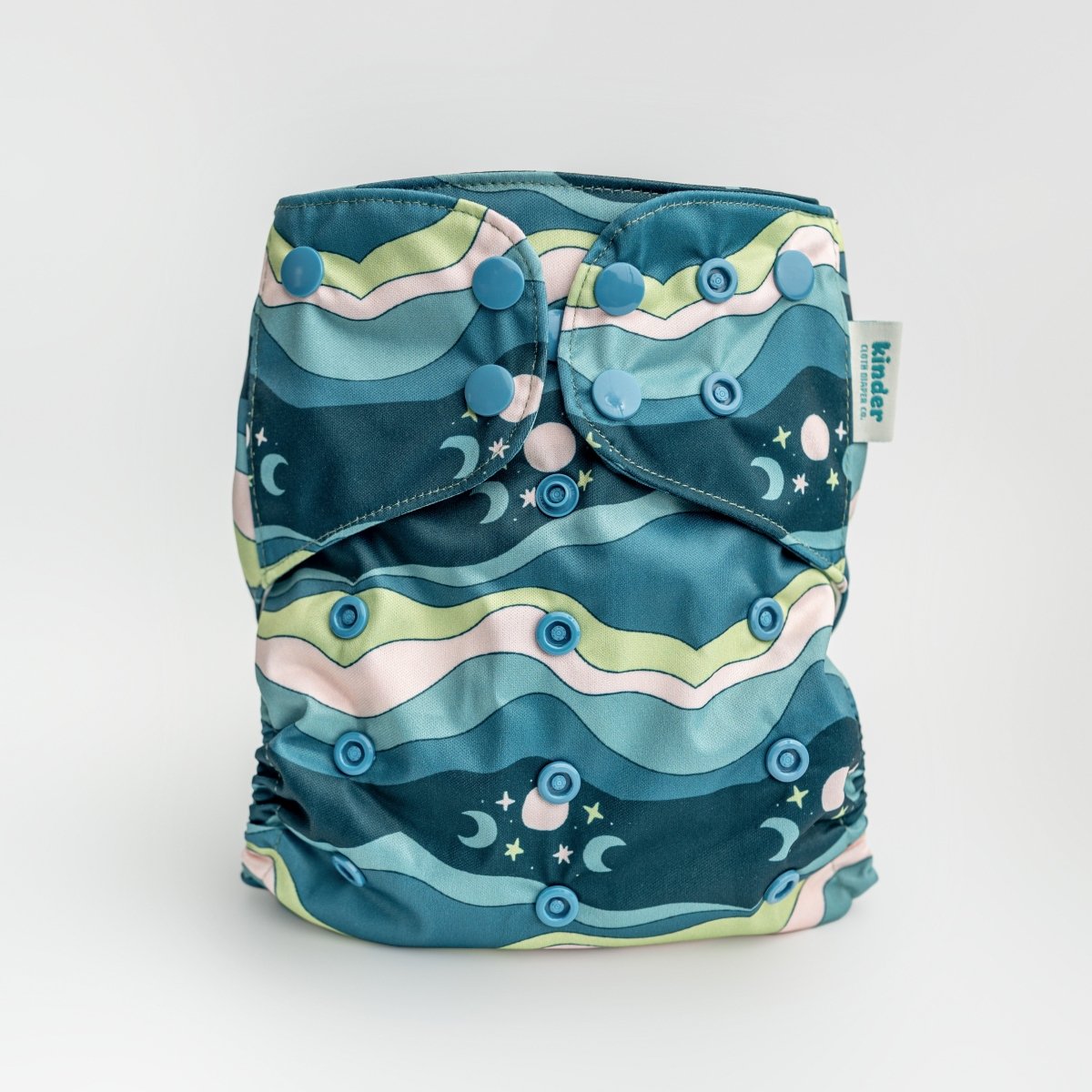 Kinder Cloth Diaper Co. Animals and Insects: Essentials Pocket Cloth Diaper with Athletic Wicking Jersey,