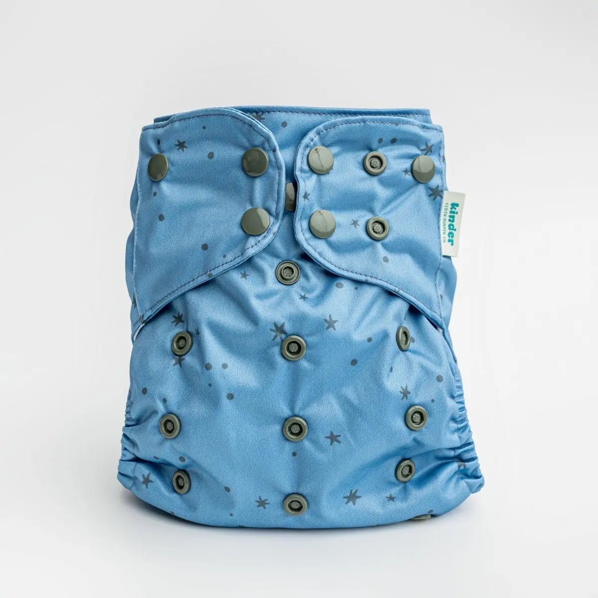 Kinder Cloth Diaper Co. Space and Sky: Essentials Pocket Cloth Diaper with Athletic Wicking Jersey, Grows with your Baby -