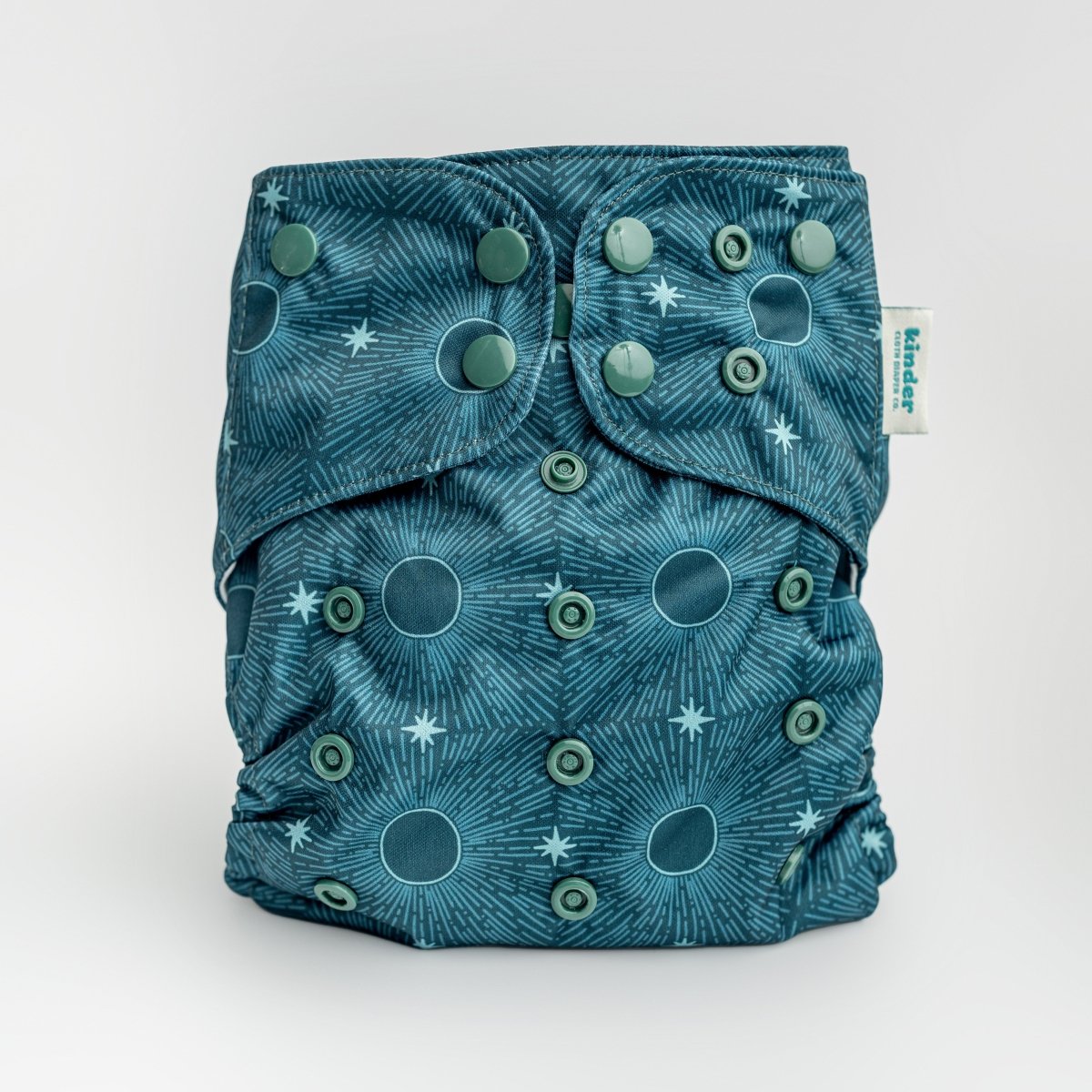 Kinder Cloth Diaper Co. Animals and Insects: Essentials Pocket Cloth Diaper with Athletic Wicking Jersey,